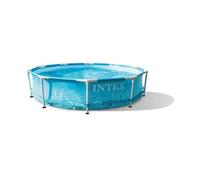 Kit Piscine hors sol tubulaire INTEX - Metal Frame - 305 x 76 cm - Ronde (Livrée avec pompe et 2 cartouches) - 28208NP