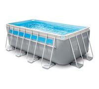 Kit Piscine hors sol tubulaire INTEX - Pris Frame - 400 x 200 x 122 cm - Rectangulaire (Pompe + accessoires) - 26770NP