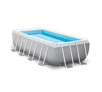 Kit piscinette tubulaire rectangulaire Intex Prism Frame 4,88 x 2,44 x 1,07 m Gris