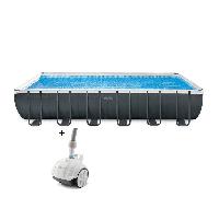 Piscine tubulaire Ultra XTR - Rectangulaire - 7,32 m x 3,66 m x 1,32 m - Intex - Piscine tubulaire