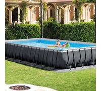 Kit Piscine hors sol tubulaire INTEX - Ultra XTR - 975 x 488 x 132 cm - Rectangulaire (Filtre a sable + accessoires) - 26374GN