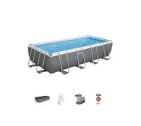 Kit Piscine hors sol tubulaire - Steel Pro Max - 549 x 274 x 122 cm - Rectangulaire (Filtre a cartouche, bâche, échelle)