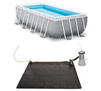 Kit piscine prism frame rect tubulaire (l)4,00 x (l)2,00 x (h)1,00m et pédiluve