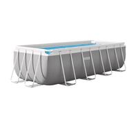 Kit Piscine hors sol tubulaire INTEX - Pris Frame - 400 x 200 x 122 cm - Rectangulaire (Livrée avec pompe et échelle) - 26790NP