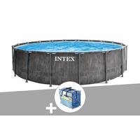 Kit piscine tubulaire Baltik ronde 4,57 x 1,22 m + Bâche à bulles