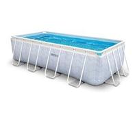 Kit piscine tubulaire Intex Chevron rectangulaire 4,00 x 2,00 x 1,00 m + 6 cartouches de filtration
