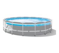 Kit piscine tubulaire Intex Prism Frame Clear Window ronde 4,88 x 1,22 m + Kit d'entretien