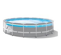 Kit piscine tubulaire Intex Prism Frame Clearview ronde 4,27 x 1,07 m + 6 cartouches de filtration + Bâche à bulles G