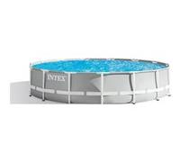 Kit piscine tubulaire Intex Prism Frame Clearview ronde 4,88 x 1,22 m + Bâche à bulles + 6 cartouches de filtration