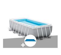 Kit piscine tubulaire Intex Prism Frame rectangulaire 4,00 x 2,00 x 1,00 m + Bâche à bulles