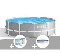 Kit piscine tubulaire Intex Prism Frame ronde 3,66 x 1,22 m + 6 cartouches de filtration + B?che de protection