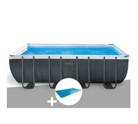 Kit piscine tubulaire Intex Ultra XTR Frame rectangulaire 5,49 x 2,74 x 1,32 m + Bâche à bulles