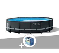 Kit piscine tubulaire Intex Ultra XTR Frame ronde 4,88 x 1,22 m + Bâche à bulles