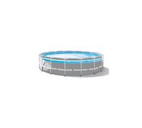Kit piscine tubulaire Intex Prism Frame Clearview ronde 4,27 x 1,07 m + 6 cartouches de filtration + Bâche à bulles