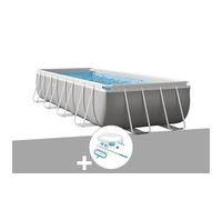 Kit piscine tubulaire Intex Prism Frame rectangulaire 4,88 x 2,44 x 1,07 m + Kit d'entretien