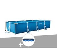 Kit piscine tubulaire rectangulaire 3,00 x 2,00 x 0,75 m + Bâche de protection - Intex