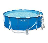 Kit Piscine tubulaire ronde Intex Metal Frame 4,57 x 1,22 m