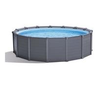 Kit piscinette tubulaire ronde Intex Graphite 4,78 x 1,24 m G