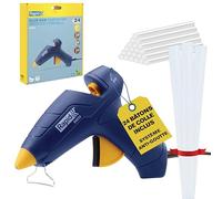 Kit Pistolet à Colle Chaude Rapid EG212 avec 24 bâtons de colle de 12 mm pour l'artisanat, le bricolage et la réparation domestique - Conception Ergonomique et Support Réglable - (5001709)