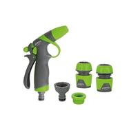 Kit pistolet d'arrosage réglable avec poignée en caoutchouc Raccord 5/8" - 15 mm