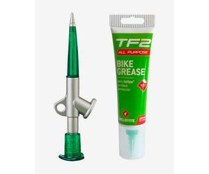 Kit pistolet doseur Weldtite pour tubes de graisse + tube de graisse 125 ml