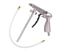 Kit Pistolet Pulvérisation Sous-Couche | ABS+ Noir Argent Flexible 53cm Buse Réglable | Outil Peinture Châssis Anti Rouille Carrosserie Métal | Réparation Automobile Protection Véhicule Bricola