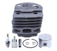 Kit Piston 46 mm for 55-51 avec Cylindre, Filtre à Carburant, Bougie, axe, Bague et circlip