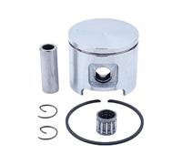 Kit Piston 61 48 mm 503517401 for tronçonneuses 61 cm³, Cylindre, roulement à Aiguilles, goupille, Anneaux, Clips(Piston Kit with Cage)