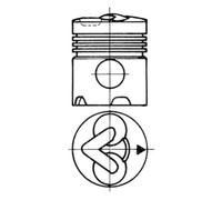 KOLBENSCHMIDT 92834962 Kit de réparation, Piston / Chemise de cylindre