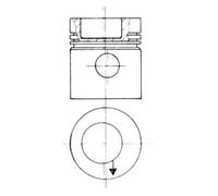 Kit piston avec chemise de cylindre 93831961 KOLBENSCHMIDT pour MERCEDES-BENZ NG