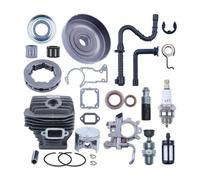 Kit Piston-Cylindre 52 mm Compatible avec MS440 044 : pignon d'embrayage, Tambour, Jante, Cylindre d'huile, axe de Piston, Segment, circlip