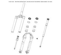 Kit Piston Fourche Rockshox Sid C1 2021 Dba 100mm 29""35mm " Noir