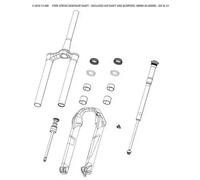 Kit Piston Fourche Rockshox Sid Sl C1 2021 Dba 100mm29""32mm " Noir