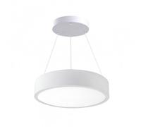 Kit Plafonnier LED Blanc 18W 25cm avec Kit de Suspension - Blanc Chaud 2300K - 3500K