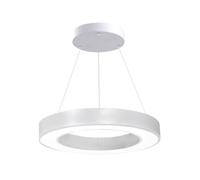 Kit Plafonnier LED Blanc Rond 36W 50cm avec Kit de Suspension - Blanc Chaud 2300K - 3500K