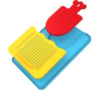 Kit Planche À Découper 3 En 1 Pour Enfants-Antidérapante,Ergonomique Et Sécurisée-Apprentissage Facile De La Cuisine-Accessoire Innovant Et Ludique-Dès 4 Ans