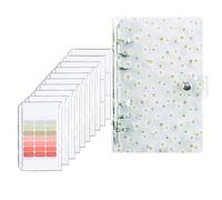 Kit planificateur budgétaire A6 allemand, avec 10 pochettes à relier, enveloppes d'argent, 21 étiquettes autocollantes, méthode d'enveloppe, planificateur budgétaire, organiseur pour planificateur