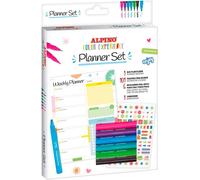 Kit Planner Color ExperienceKit Pour Planifier Votre SemaineComprend Un Bloc De Planificateur,101 Autocollants Décoratifs,6 Marqueurs Double Artiste Et 1 SurligneurIdéal Pour