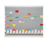 Kit planning annuel T - Nobo - 12 mois - 32 fentes - Construction métal