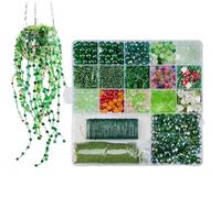 Kit Plante en Perles - Set Perlage DIY | Coffret Perlage Plante Verte - Pour Femmes Hommes Étudiants Art Professionnels Projet Scolaire Maison Atelier Créatif Studio Loisirs