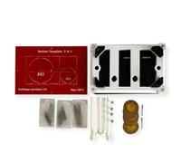 Kit Plaque de Déclenchement à Carreler 2.0 - Type Geb Sigma Luxe | Plaque aimantée + Gabarit + Mini-disques diamantés + Tiges Ø6,5 mm