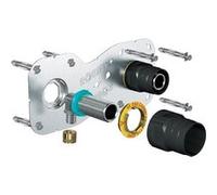 Kit plaque ROBIFIX+ pour tube PER ou PB - Entraxe 150mm - raccord coudé à glissement - Ø Noir G