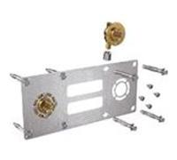 Kit plaque ROBIFIX pour tube PER ou PB - Entraxe 50mm - raccord coudé à glissement - Ø so Doré G