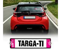 4R Quattroerre.it Kit Plaque Voiture avec Nom, Rose