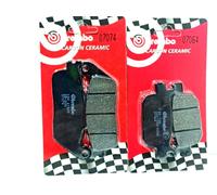 Kit plaquettes de frein carbone céramique Brembo avant et arrière SH 125 150 ABS 2012 2013 2014 2015 2016 2017 2018 2019 2020 SH 300 2015 2016 2017 2018 2019 2020 2021