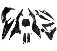 kit plastique carènes FULL Husqvarna TC 449 - 499 2011 - 2013 noir Ufo Plast