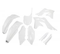 Ufo Kawasaki Kxf 250 2013-2016 Kakit219f-047 Fork Protectors & Plastics Kit Blanc