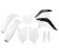Ufo Kawasaki Kxf 450 2008-2008 Kakit211f-047 Fork Protectors & Plastics Kit Blanc