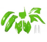 Ufo Kawasaki Kxf 450 2008-2008 Kakit211f-026 Fork Protectors & Plastics Kit Vert