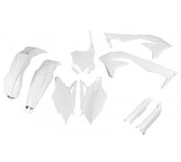 Ufo Kawasaki Kxf 450 2016-2017 Kakit223f-047 Fork Protectors & Plastics Kit Blanc